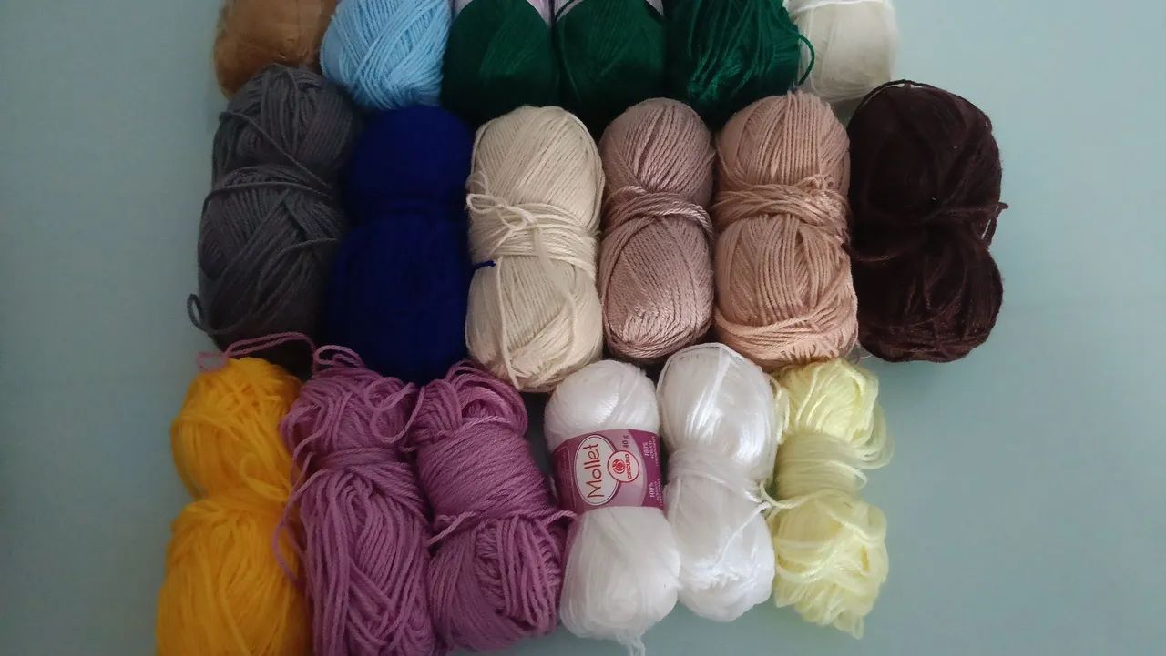 Linhas e lãs para crochê. - Foto 2