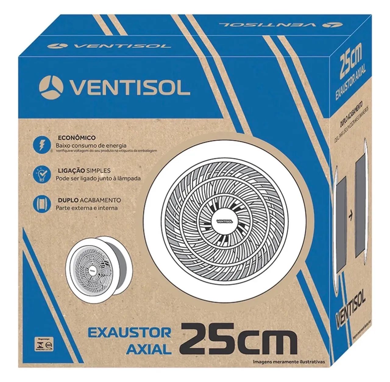 Exaustor 25cm Residencial - Ventisol 220v - Foto 4