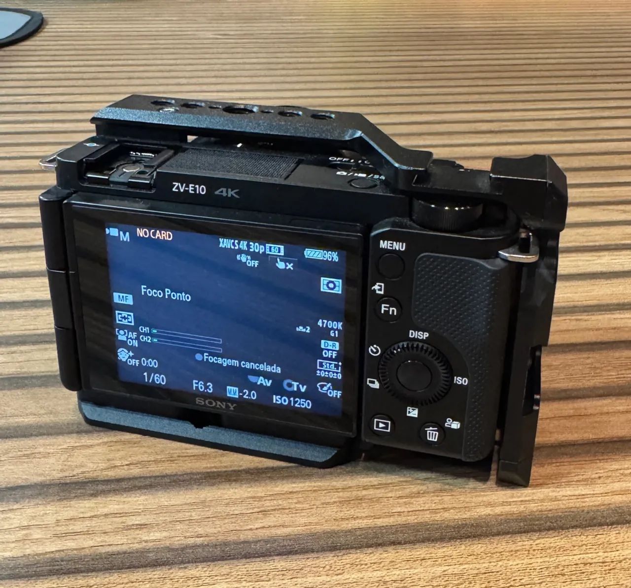 Sony Zve10 com cage e cooler - Foto 4