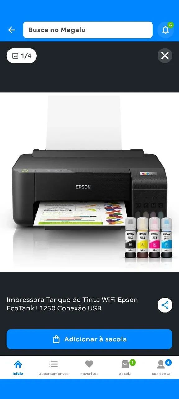 IMPRESSORA EPSON L1250 COM MG GARANTIA  - Foto 2