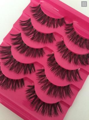 Cílios Postiços Volumosos Base de silicone 5 pares - Foto 3