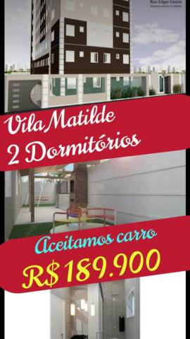 2 Dormitórios R$ 189.000 Vila Matilde