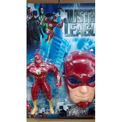 Boneco Flash Musical 25cm com Mascara Liga Da Justiça - Foto 2