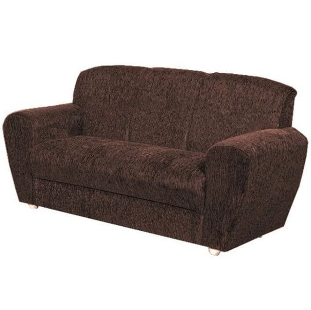 Sofá 5010 com 3 Lugares em Tecido Suede e Encosto Fixo