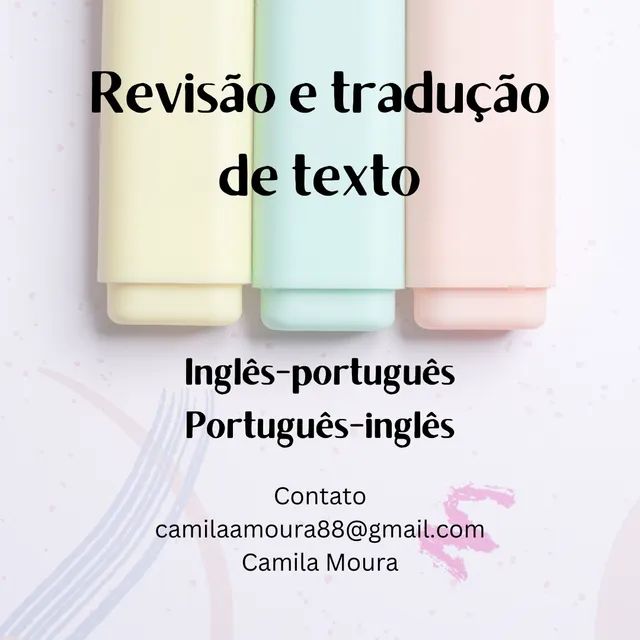 Qual a tradução do texto na foto, do inglês para o português? 