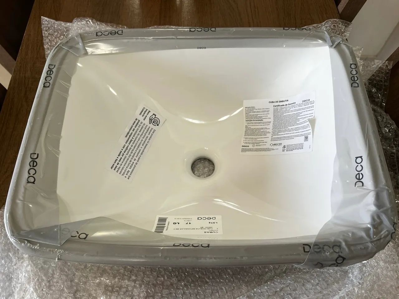 Cuba de Embutir Deca L375 Retangular Branco Gelo  - Foto 4