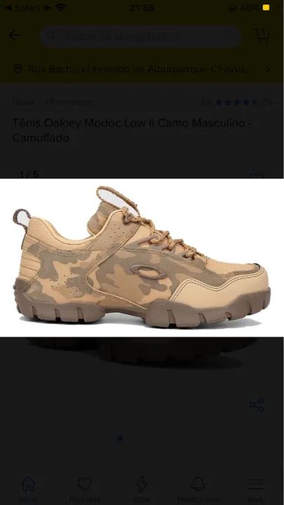 Tênis Oakley Modoc Low 2 Desert Camo