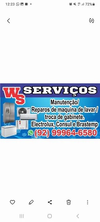 WS Serviços de Ar Cond e Lavadora Roupas WS Serviços de Ar Cond e Lavadora Roupas