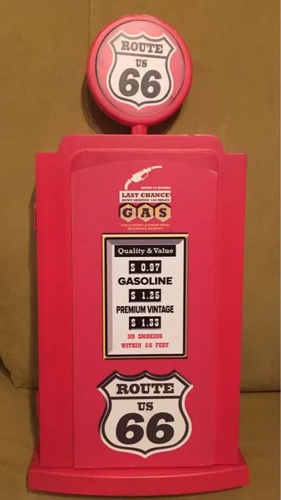 Verão em liquidação! Porta-chaves bomba de gasolina de parede. Rota 66. - Foto 5