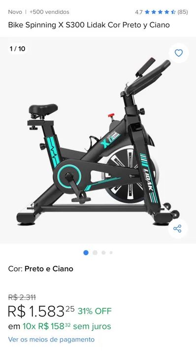 Bicicleta ergométrica X S300 Lidak  - Foto 4