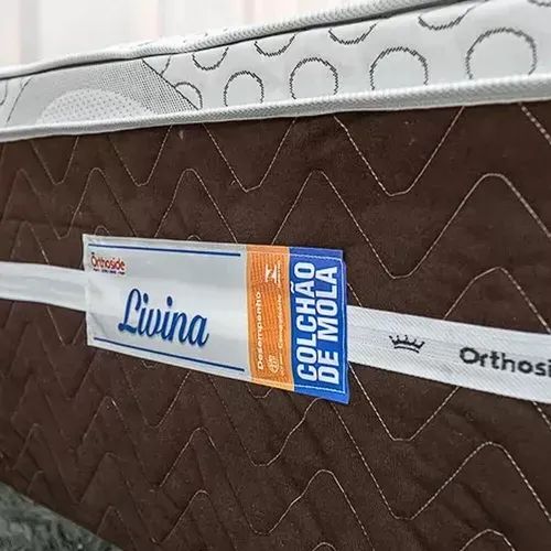 Cama box solteiro livina com molas ensacadas - FRETE GRÁTIS  - Foto 2