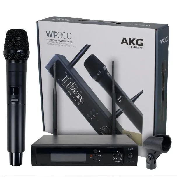 Microfone AKG sem fio Wp300 