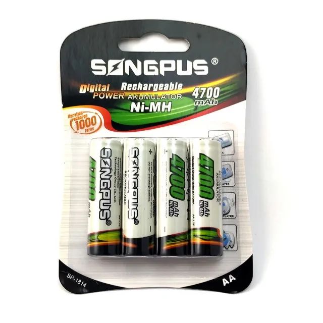 Pilha Recarregável Aa 4700 Mah - Cartela Com 4 Unidades - Foto 4