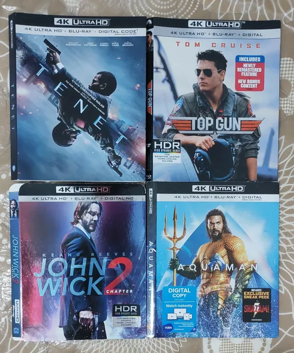 4 Luvas de BD 4k originais