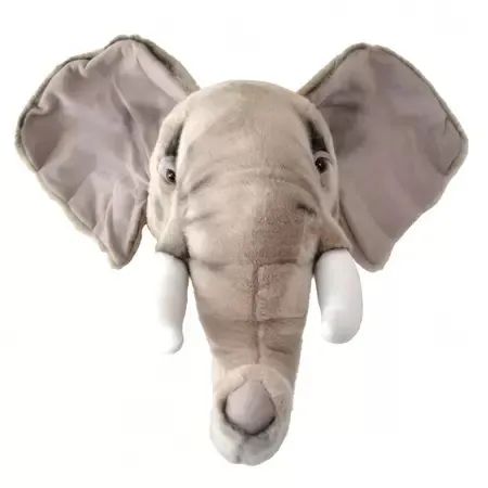 Cabeça de Pelúcia de Parede Elefante George Wild & Soft