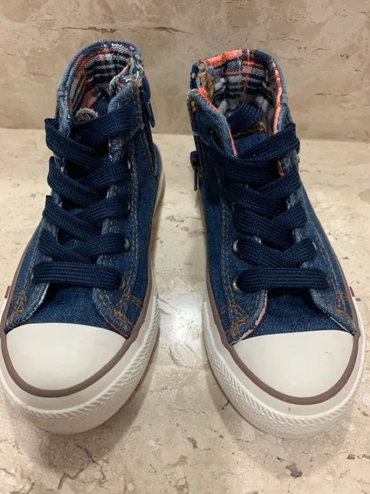 Tênis cano alto Infantil Jeans - Tamanho 25 - Foto 3