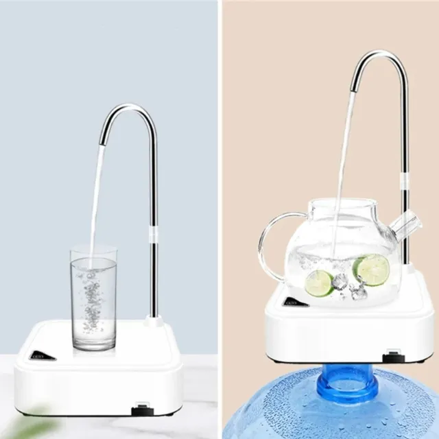 Bomba Dispensador de Água Elétrica Automática - Recarregável para Galão 10, 15, 20l e Mesa
