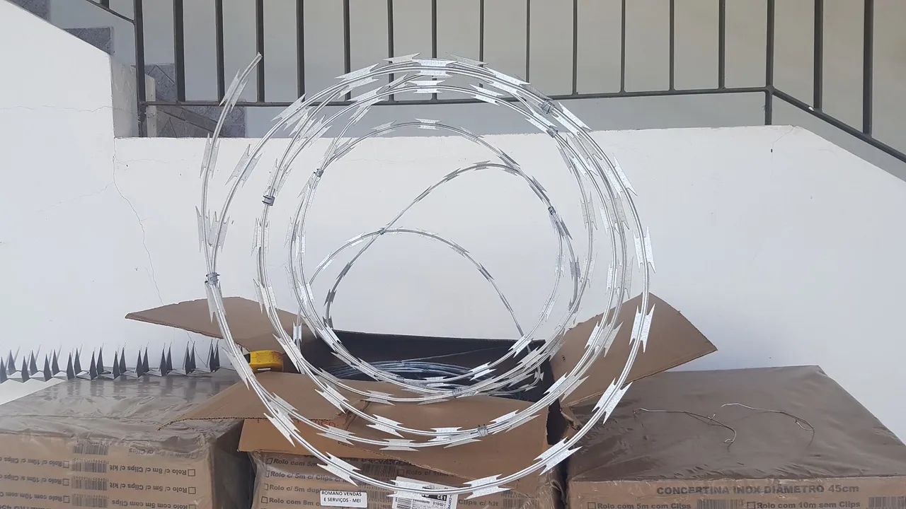 Concertina 45 cm Dupla - R$ 34 o metro ja instalada - leia todo o anuncio