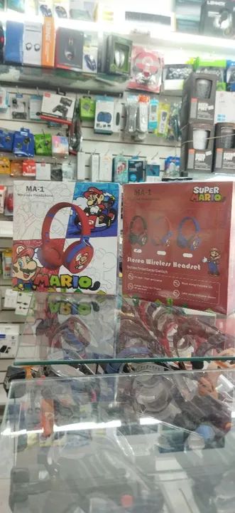 fone sem fio Mario Bros 