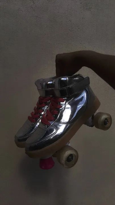 Patins Roller Quad  - Prata - Foto 4