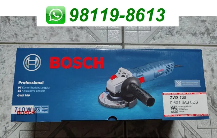 Esmerilhadeira Lixadeira Bosch GWS710W - 127V - NOVA