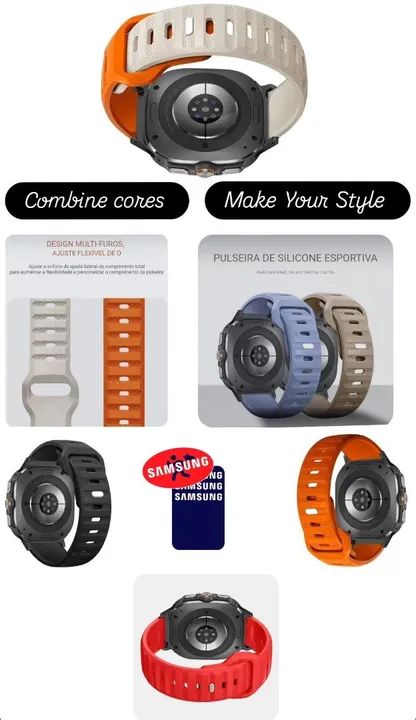 Pulseira Sport Band Galaxy Watch 7 Ultra  - Foto 2