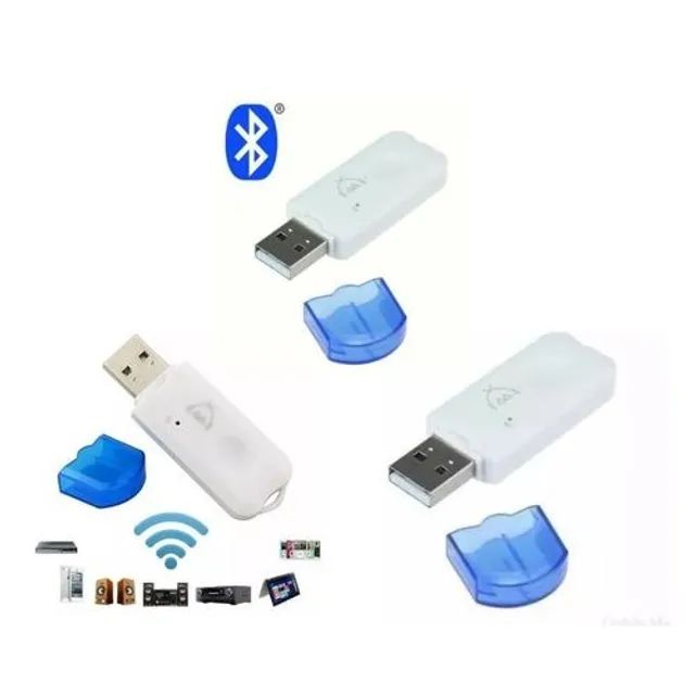 Adaptador Usb Bluetooth Receptor Áudio Som Automotivo funciona carro, Pc, caixa de som - Foto 2