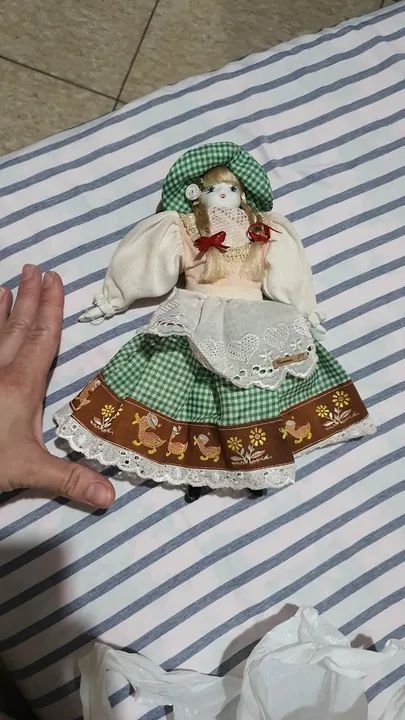 Boneca de Porcelana Blumenau vintage - Foto 2