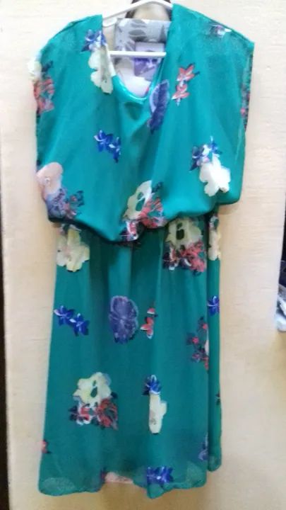 Desapego vestido Verde Estampado - Foto 5
