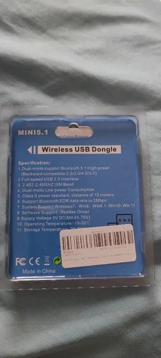 Dongle Bluetooth 5.1 USB adaptador mini wifi e fone  - Foto 2