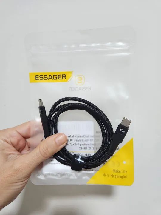 Cabo Essager 100W tipo C para C - Foto 2