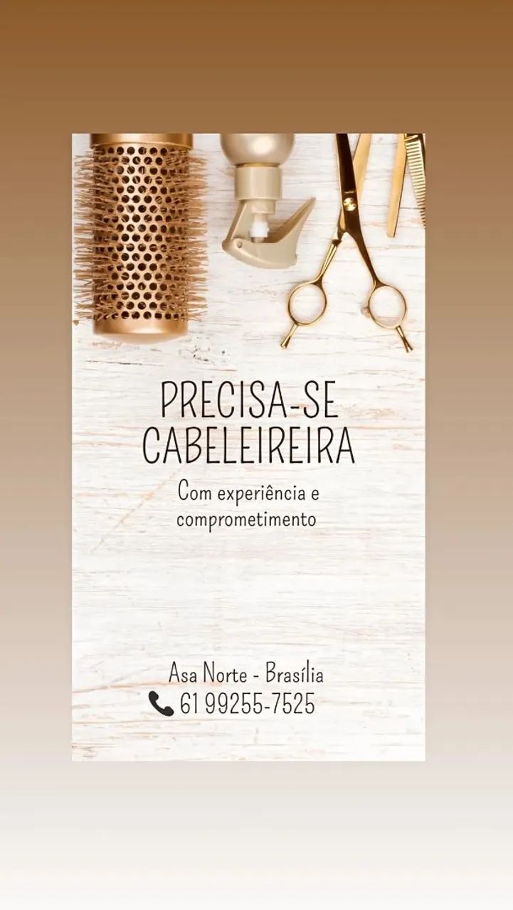 Vaga salão de beleza - Vagas de emprego - Asa Norte, Brasília ...