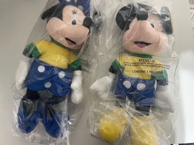 Pelúcias Mickey e Minnie Mouse - Nestle Copa do Mundo 2014 - Novo - Original - Foto 5