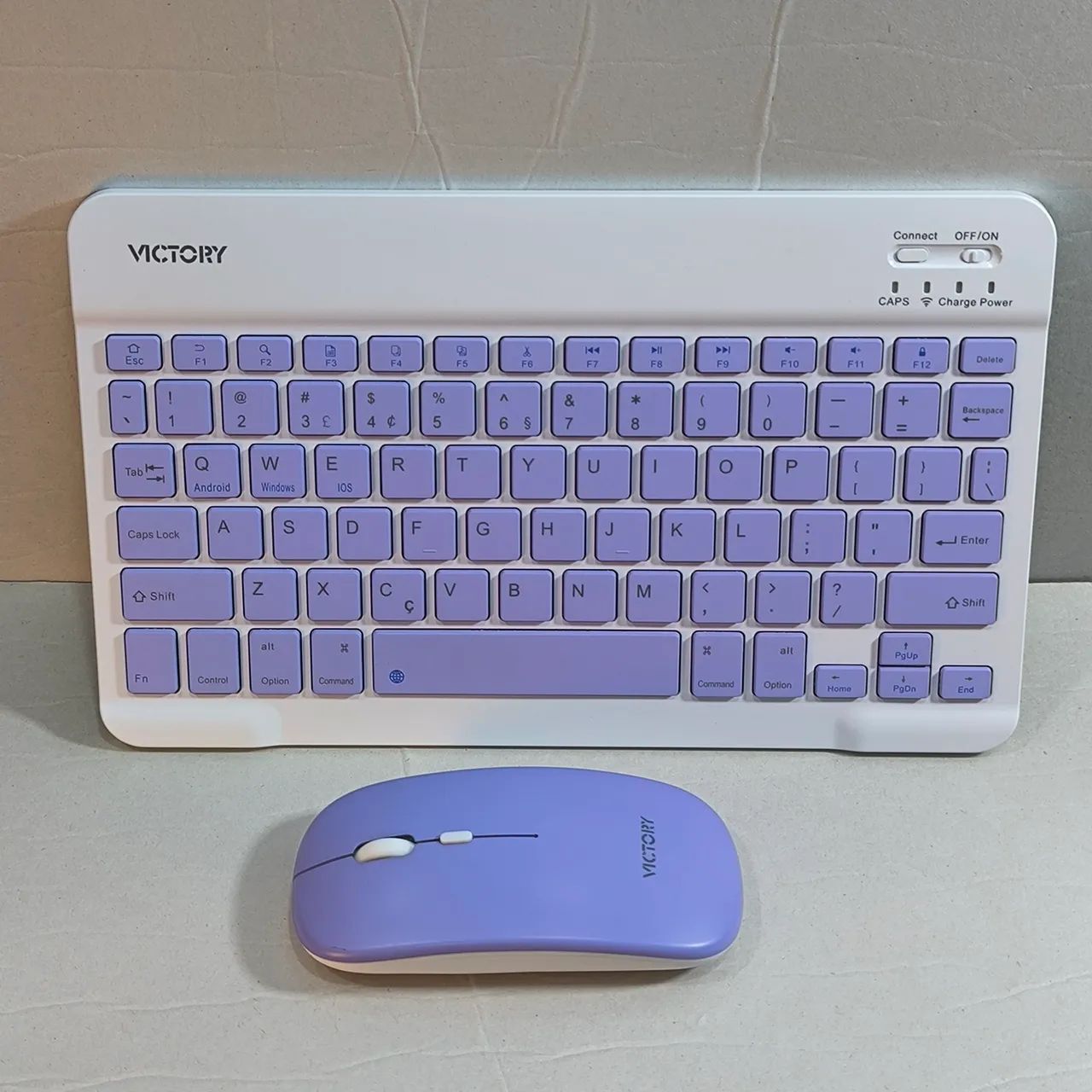 Teclado e mouse sem fio bluetooth 