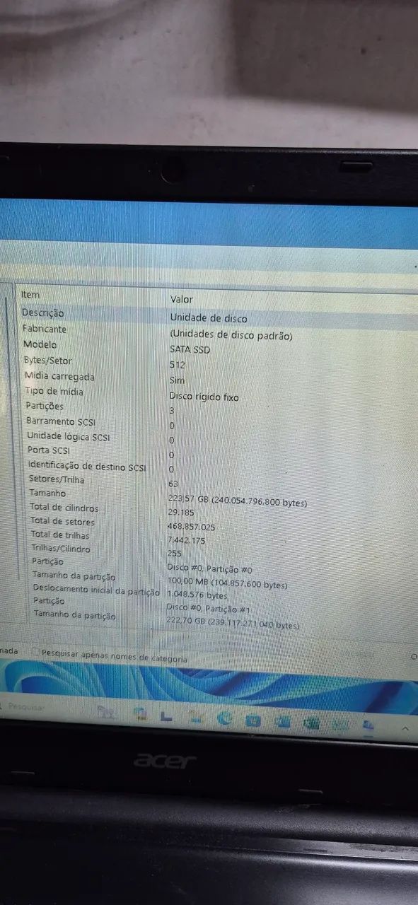 Notebook Acer com SSD de 240GB - Foto 2