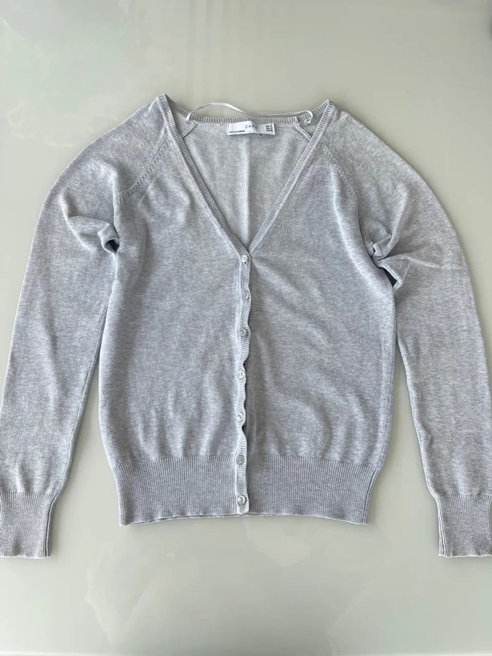 Cardigã Zara P cinza