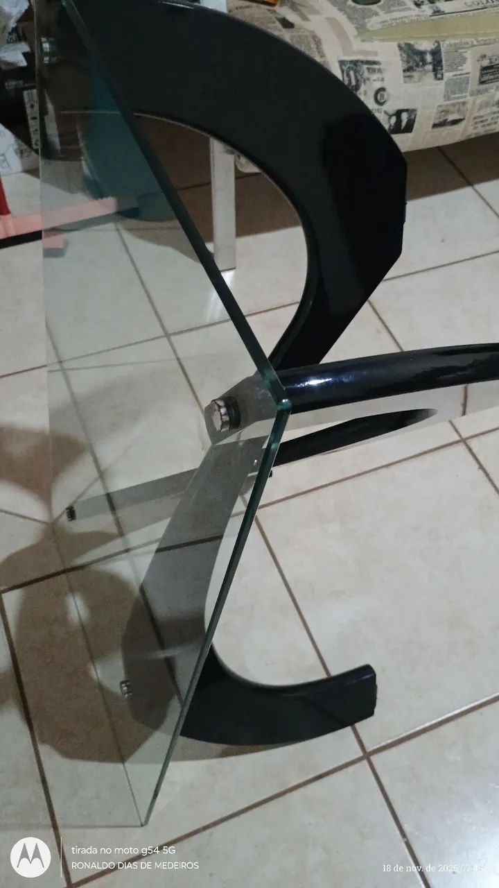 Mesa centro ( vidro 18mm temperado) não envio - Foto 3