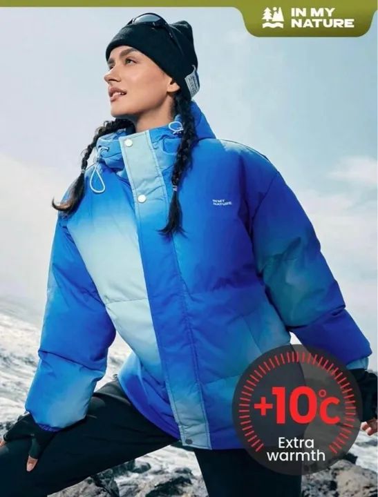casaco puffer inverno grosso azul unissex bobojaco SHEIN