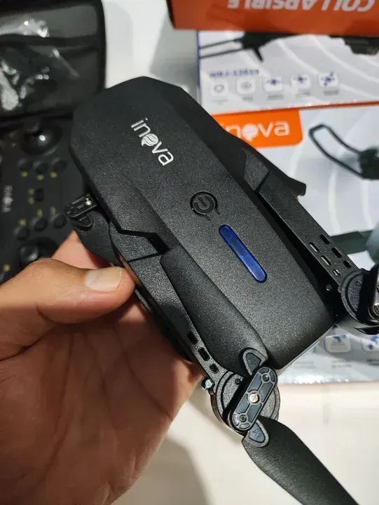 Drone Para Iniciantes Com 2 Baterias e Câmera de Vídeo e Fotografia Aérea - Foto 3