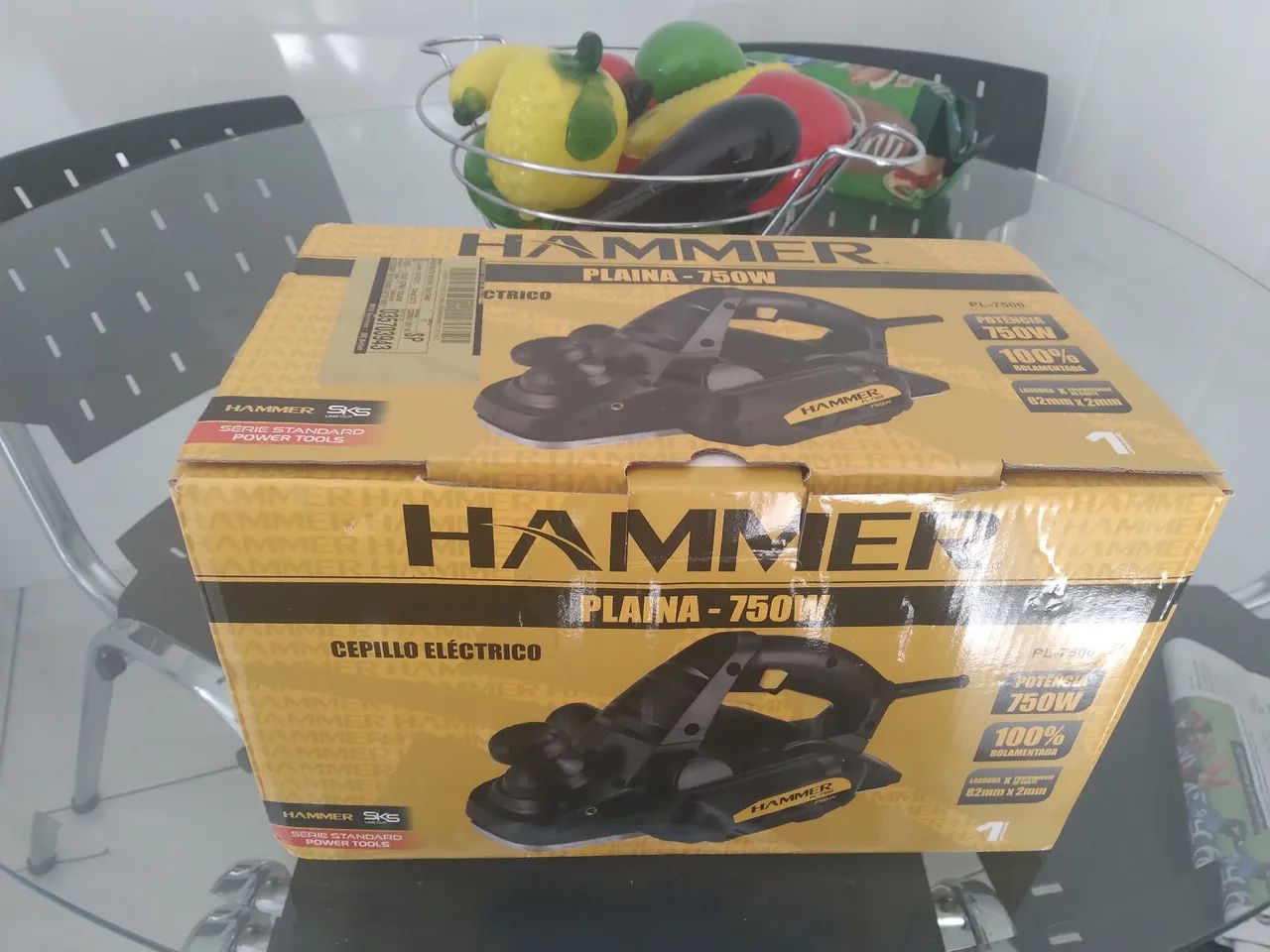 Plaina Elétrica Hammer 750W - Nova - Foto 5