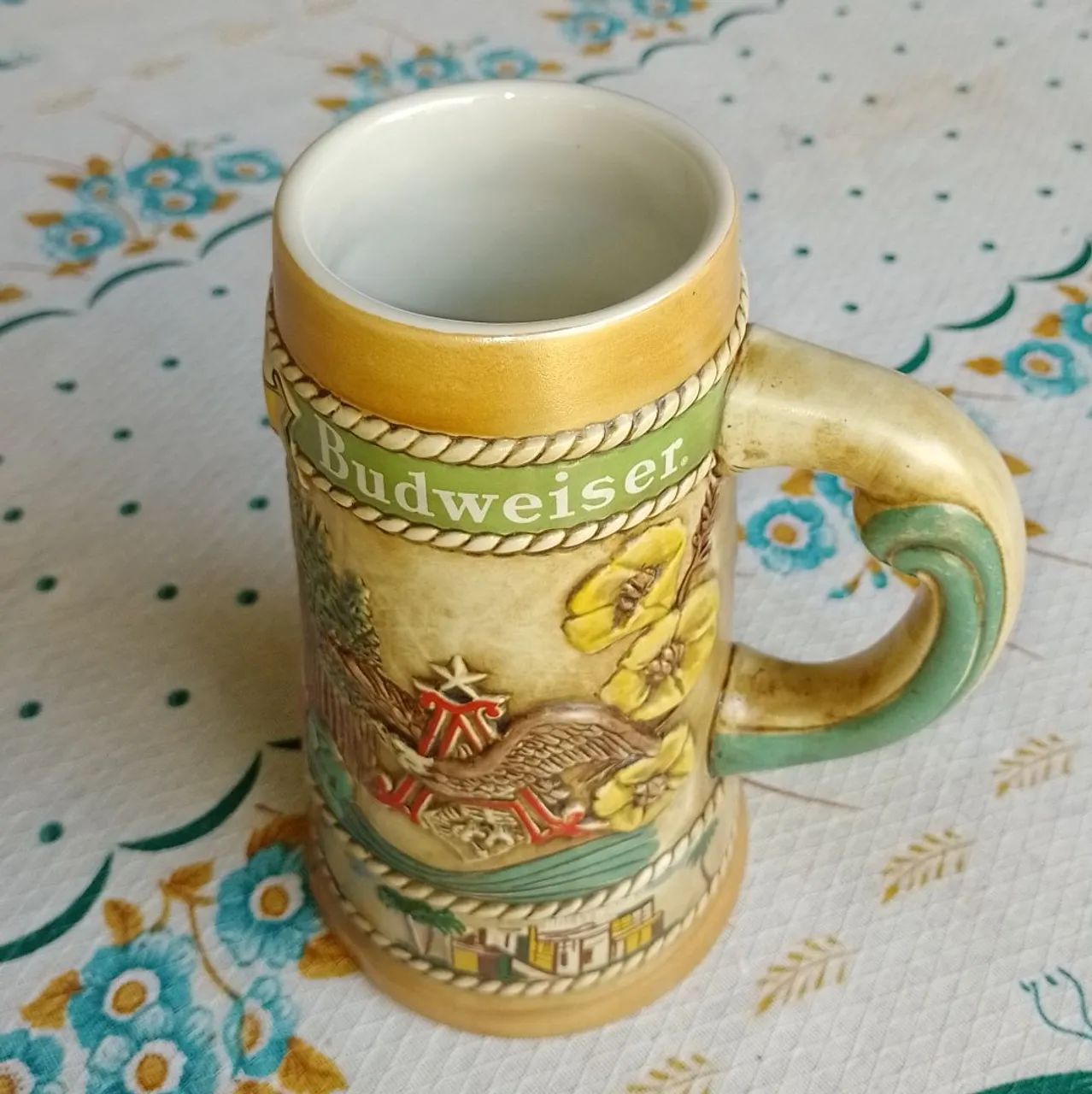 Rara Caneca Cerveja Budweiser Califórnia 1981 Beer Stein Edição Limitada CS-56 - Foto 3