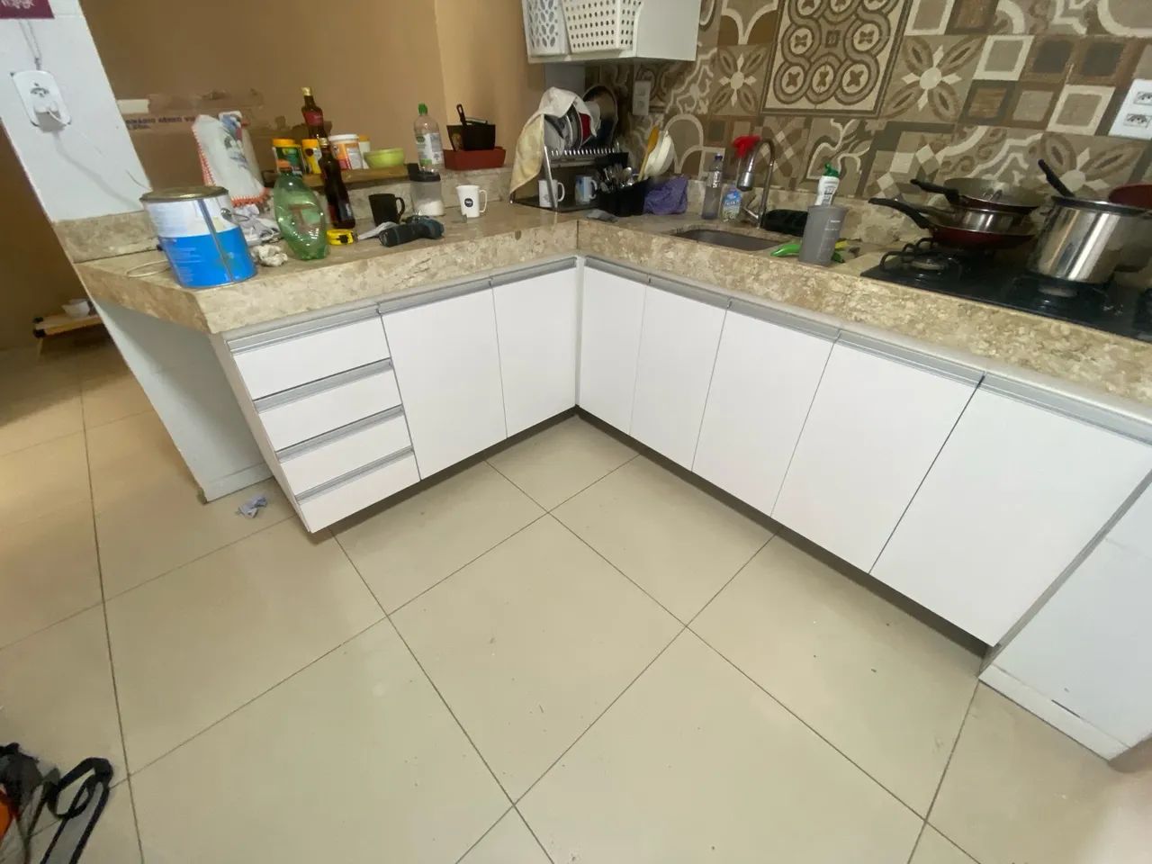 Armários de Cozinha Branco - Novo