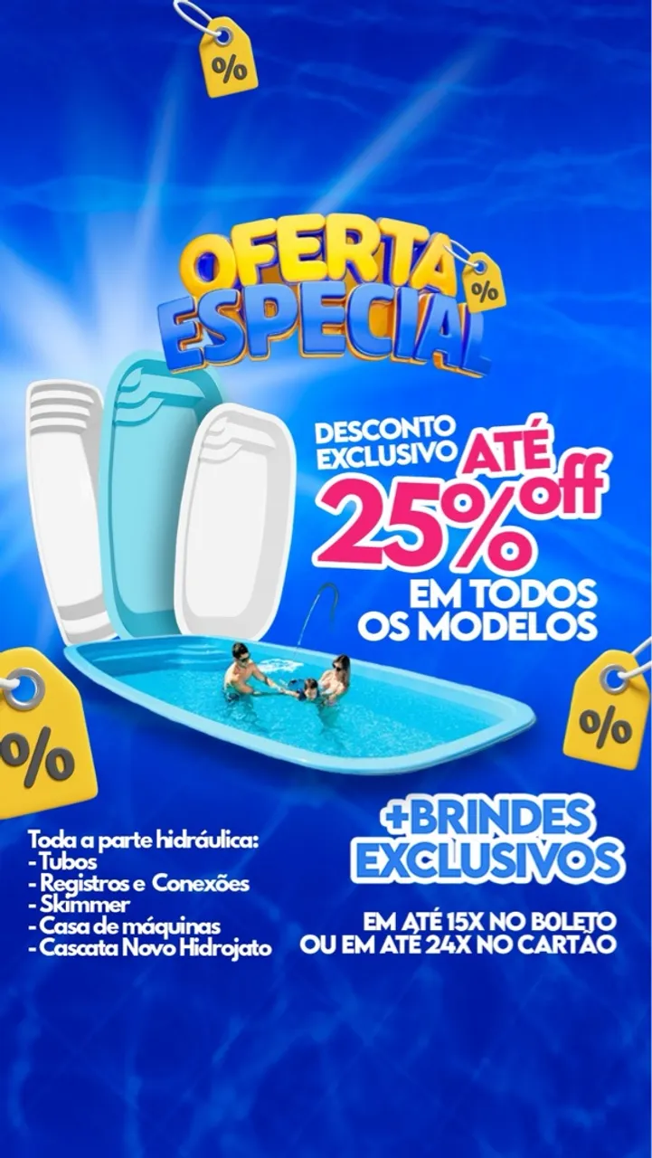 Oferta Especial: Piscinas com até 25% OFF e Brindes!