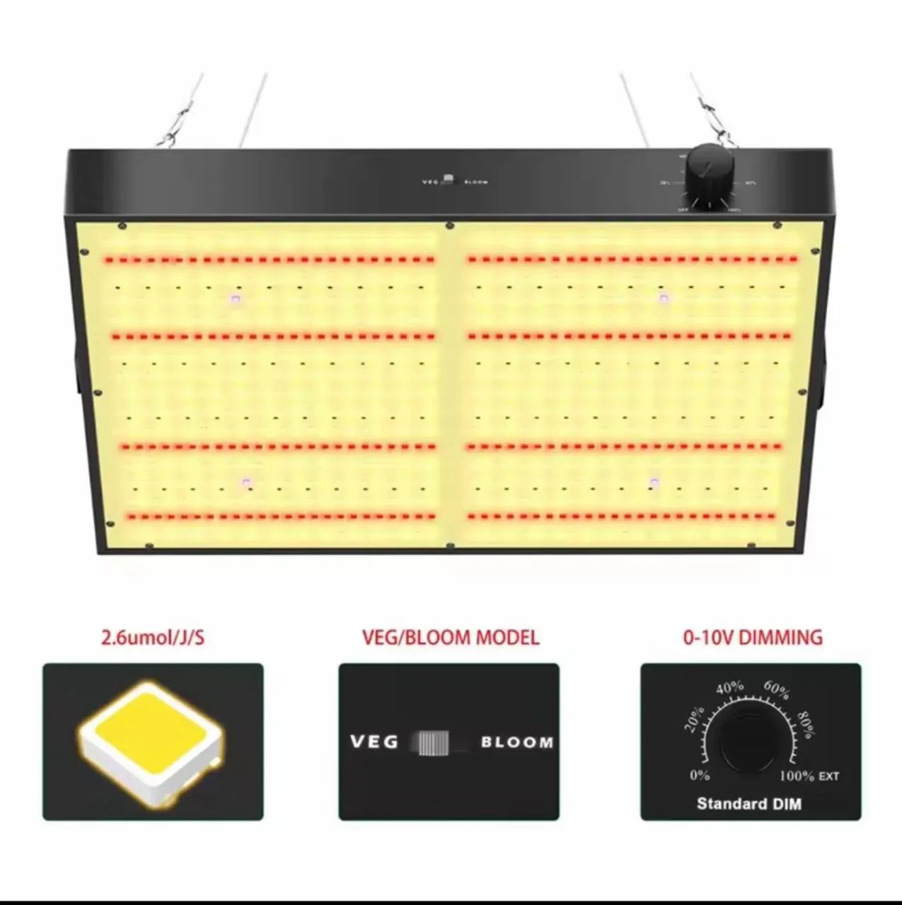 NOVO Painel LED 300w |Full spectro | Cultivo DC48V bivolt Quantum board lm281b+ - Foto 2
