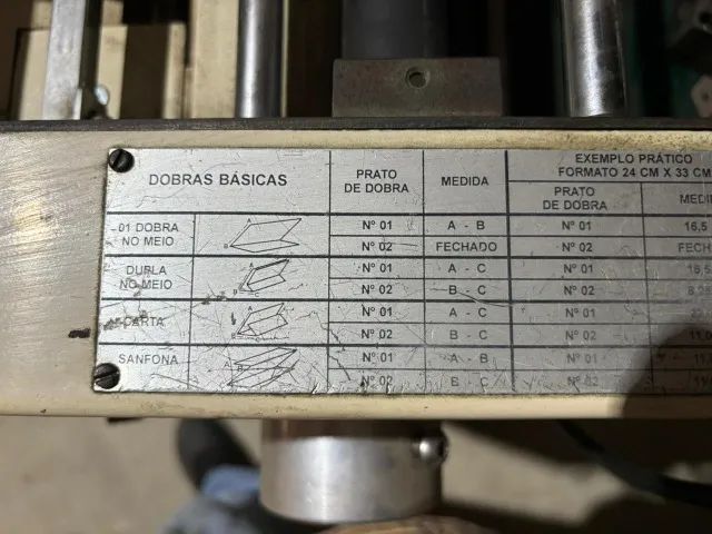 Cód. 216 Dobradeira Jmac D 35-A, A Vacuo, Sucção, Contador de Folhas, Formato Maximo 35x64 - Foto 3