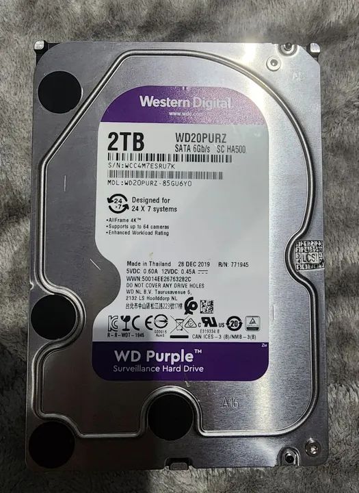Disco Rígido WD Purple 2TB 