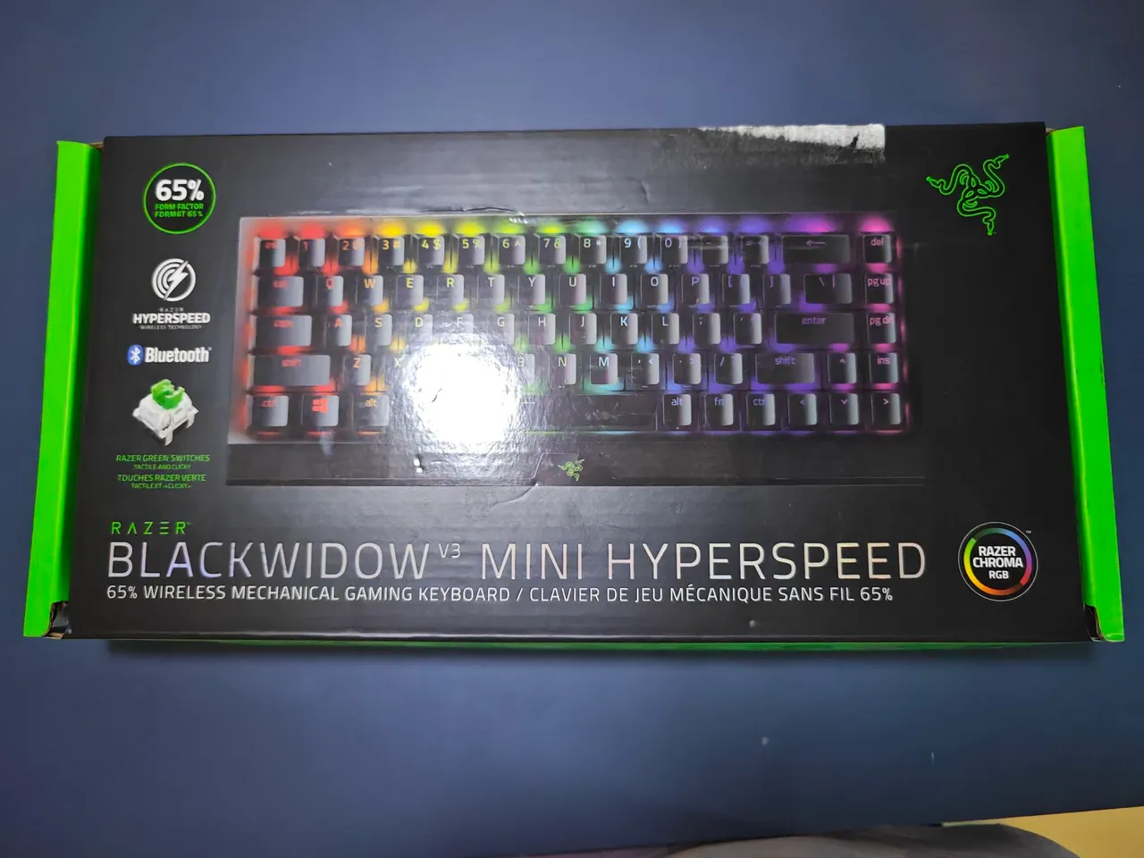 Teclado Mecânico Razer Blackwidow V3 Mini Hyperspeed 65% Wireless