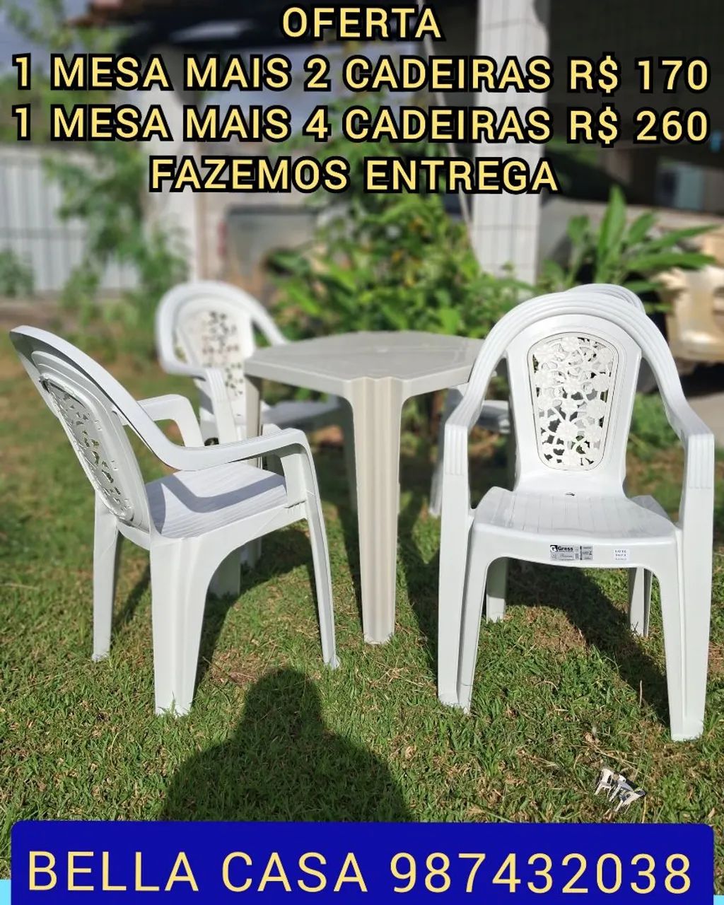 MESA INDIANA 7ZGW PLASTICO YD FRETE GRATIS 