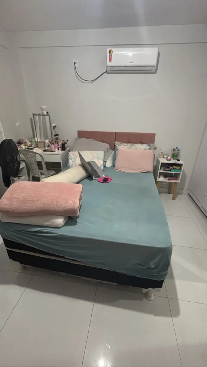 Cama Box com Cabeceira e Colchão