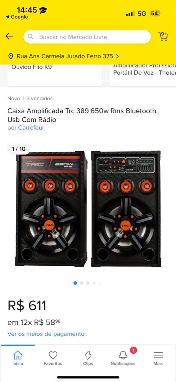 caixa de som TRC 389 650W - Foto 2